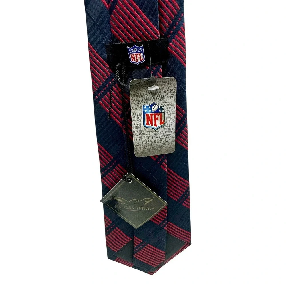 NFL Mens Houston Texans Striped Polyester Sports Neck Tie